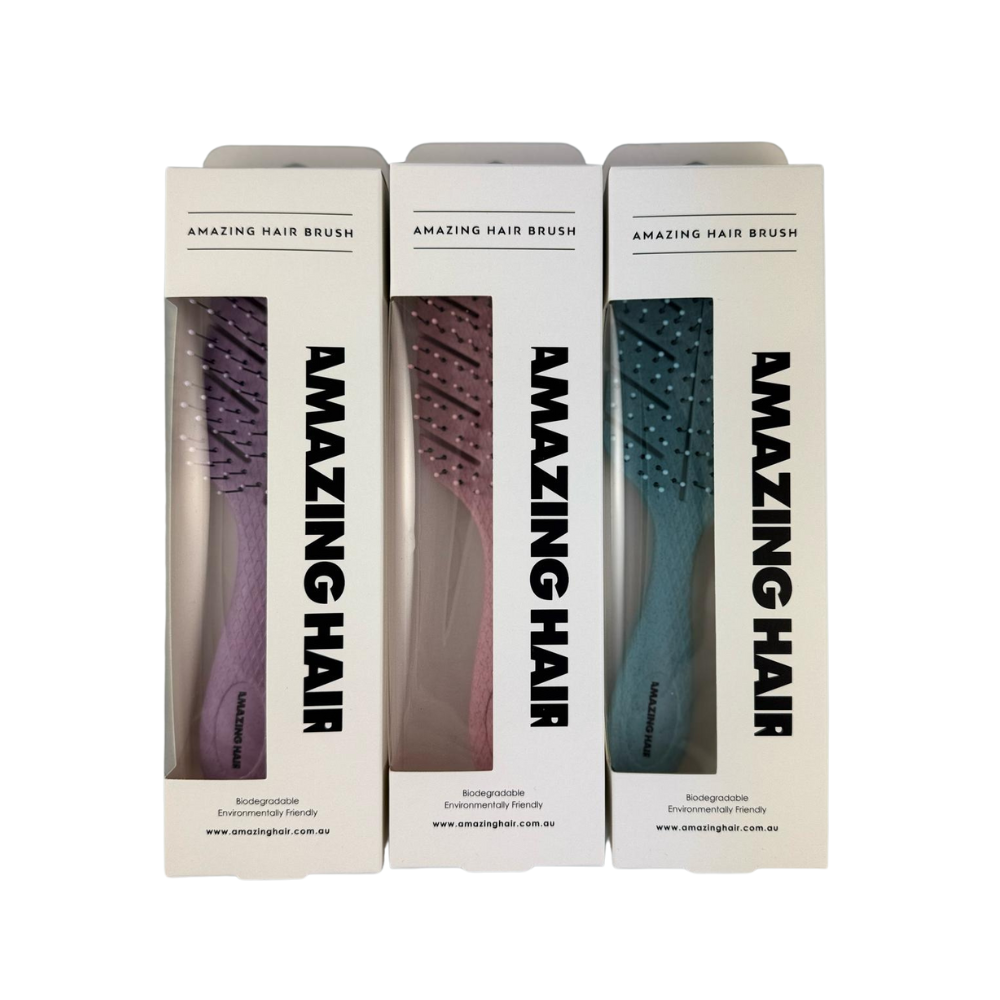 Amazing Hair Biodegradable ECO Brush - Gentle Detangling, Conscious Beauty